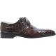 Fennix Italy 3101 Chocolate Genuine All-Over Alligator Shoes